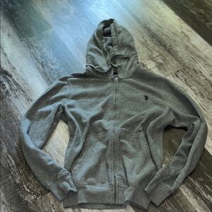 U.S. Polo Assn. Gray Hoodie Jacket